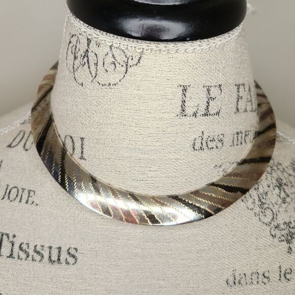 Antique Tricolor Cuff Collar Necklace - Picture 1 of 5